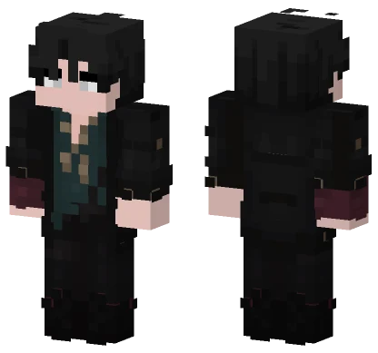 Black School Uniform Boy Minecraft skin