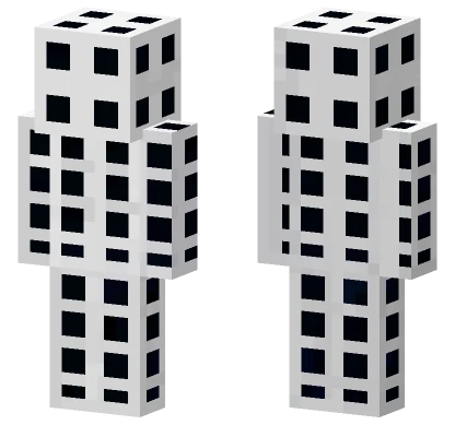 Black Skin With White Texturing Minecraft skin