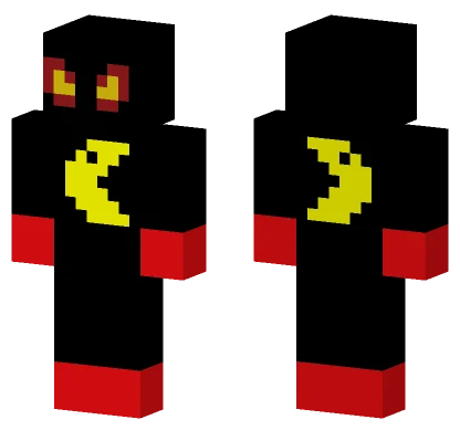 Black Spiderman Pacman Minecraft skin