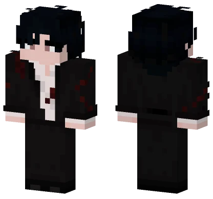 Black Suit Boy Minecraft skin