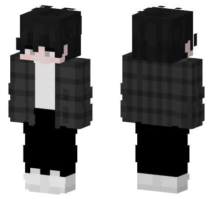 Black Suit Character Minecraft skin