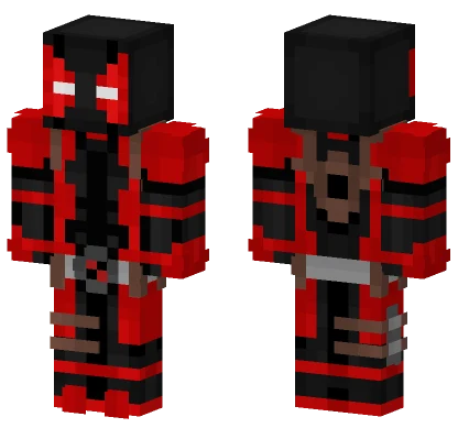 Black Suit Deadpool Minecraft skin
