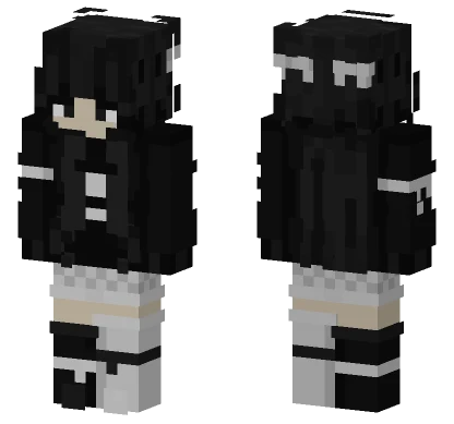 Black Suit Emely Minecraft skin