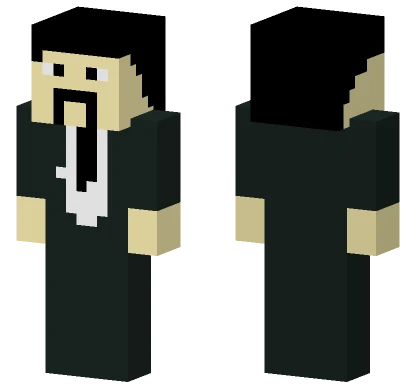 Black Suit Gentleman Minecraft skin