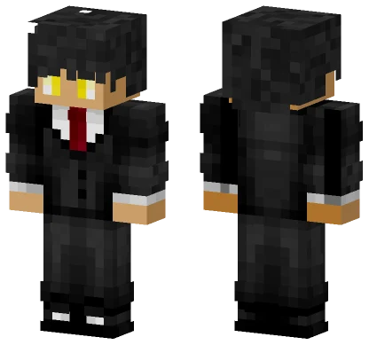 Black Suit Man Minecraft skin