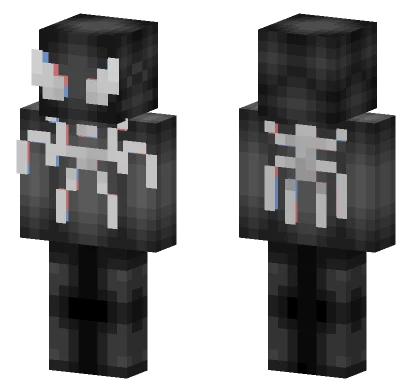Black Suit Spider-Man Minecraft skin