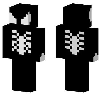 Black Suit Spiderman Minecraft skin