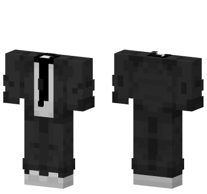 Black Suit Template Minecraft skin