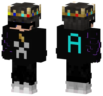 Black Suit With Crown Minecraft skin