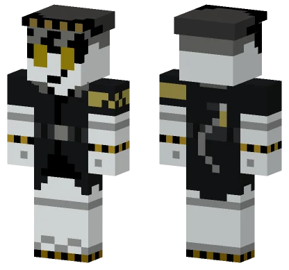 Black Suit With Gold Minecraft skin