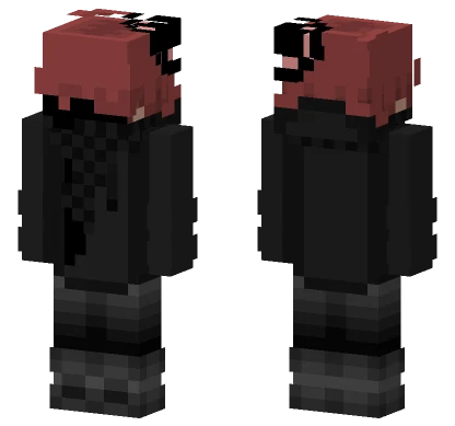 Black Suit With Red Accents Minecraft skin