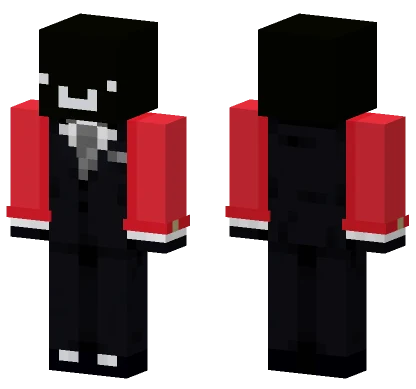 Black Suit With Red Shoes Minecraft skin