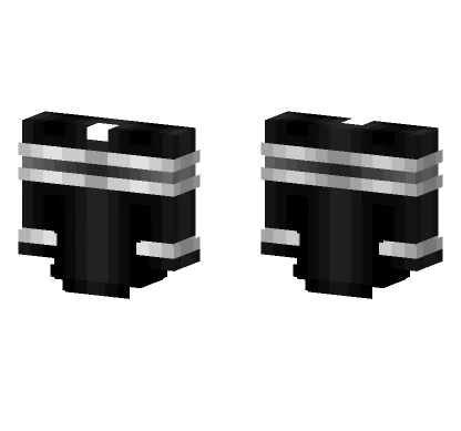 Black Top White Stripes Minecraft skin