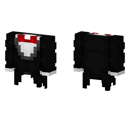 Black Tuxedo Red Bowtie Minecraft skin