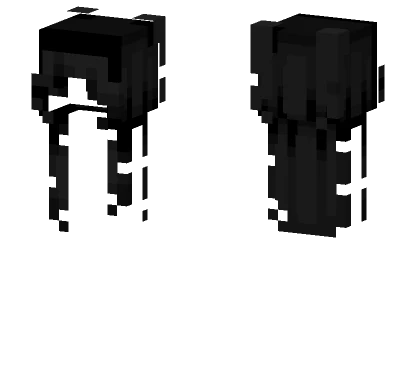 Black Voluminous HB Minecraft skin