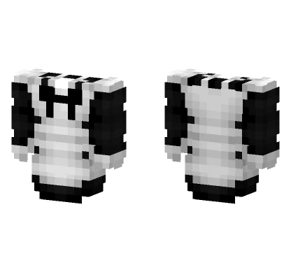 Black White Anime Maid Dress Minecraft skin