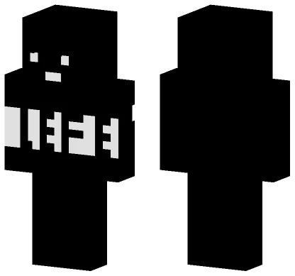 Black White Skin Minecraft skin