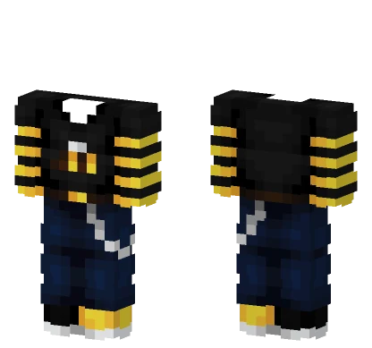 Black Yellow Stripe Bee Outfit Minecraft skin