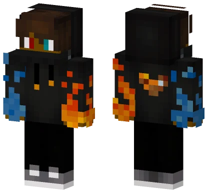 Blazinbray Fire Outfit Minecraft skin