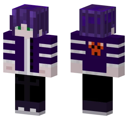 Blazingkitnue Purple Outfit Minecraft skin