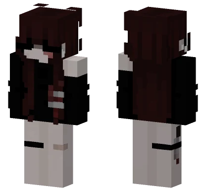 Bleeding Girl Idkk Minecraft skin