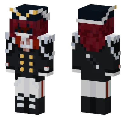 Blindfold Pirate Girl Minecraft skin