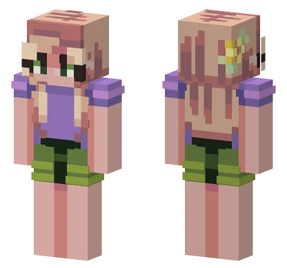 Blond Grass Girl Minecraft skin