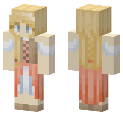 Blond Village Girl Minecraft skin