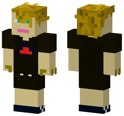 Blonde Braided Hair Minecraft skin