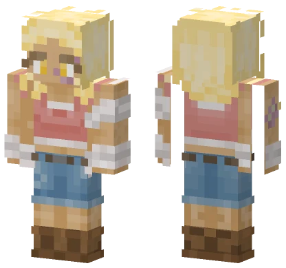 Blonde Bunny Girl Minecraft skin