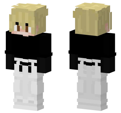 Blonde Cat Girl Minecraft skin