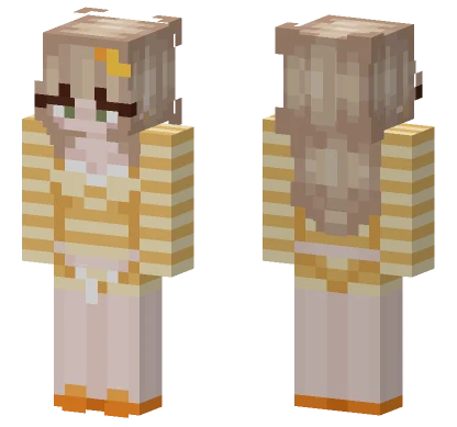 Blonde Duck Girl Minecraft skin