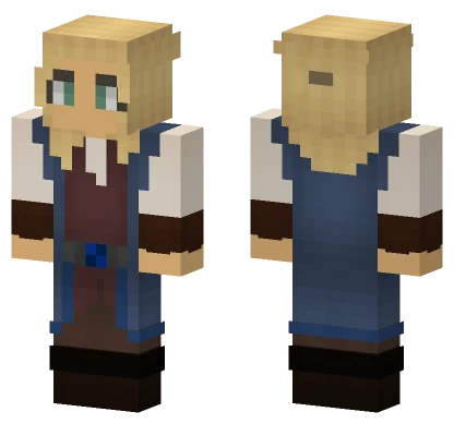 Blonde Farmer Outfit Minecraft skin