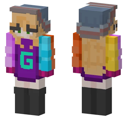 Blonde Girl Karl Hoodie Minecraft skin