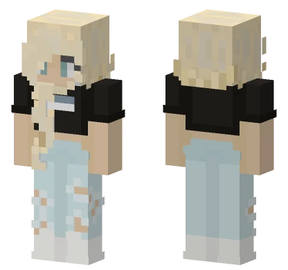 Blonde Girl Outfit Minecraft skin