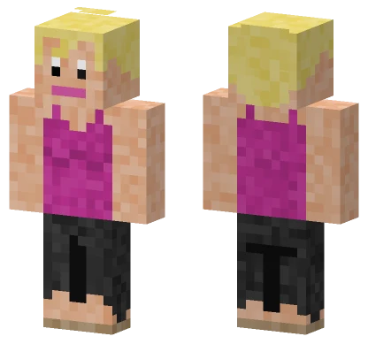 Blonde Girl Outfit Minecraft skin