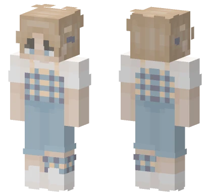 Blonde Girl Pajamas Minecraft skin