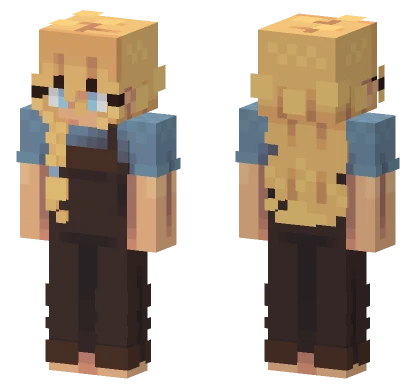 Blonde Hair Farmer Minecraft skin