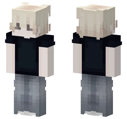 Blonde Hair Girl Outfit Minecraft skin