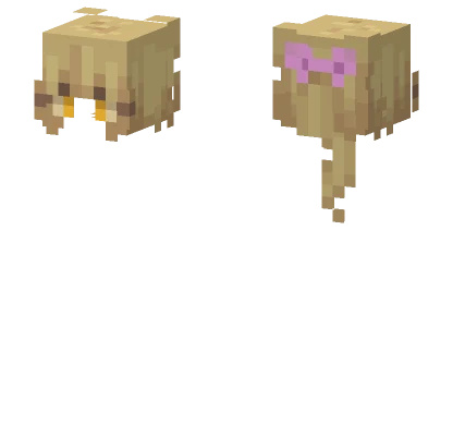 Blonde High Ponytail Minecraft skin