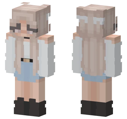 Blonde Maid Outfit Minecraft skin