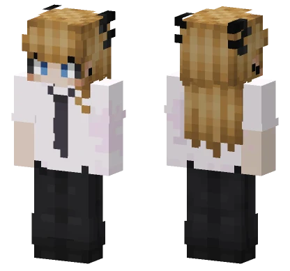 Blonde Schoolgirl Outfit Minecraft skin