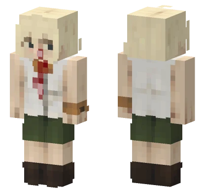 Blonde Warrior Minecraft skin