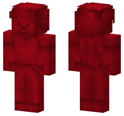 Blood Red Steve Minecraft skin
