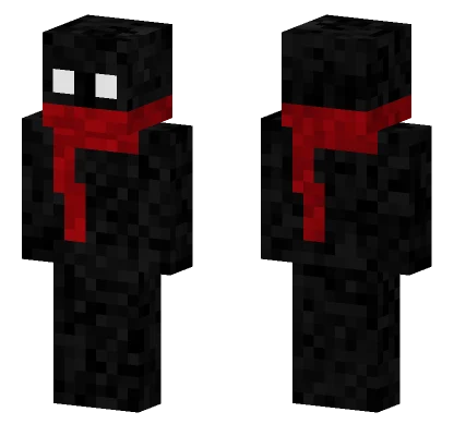 Bloody Black Figure Minecraft skin