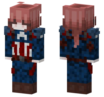 Bloody Captain America Minecraft skin