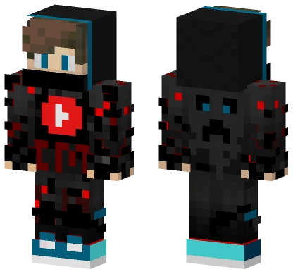 Bloody Creeper Boy Minecraft skin