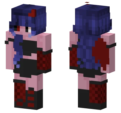 Bloody Demon Girl Minecraft skin