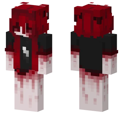 Bloody Red Outfit Minecraft skin