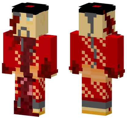 Bloody Red Outfit Minecraft skin